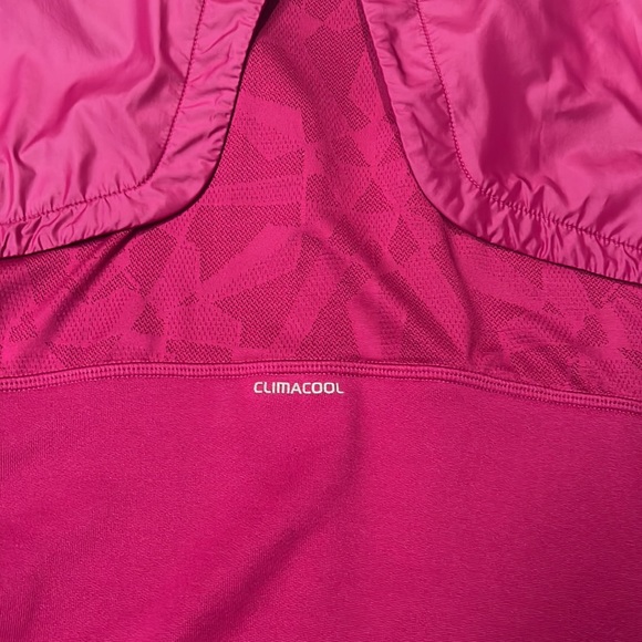 Adidas Climacool Rare Shiny Plum Zip Up Jacket Size Small - Picture 10 of 11